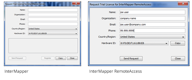 webpage access of intermapper